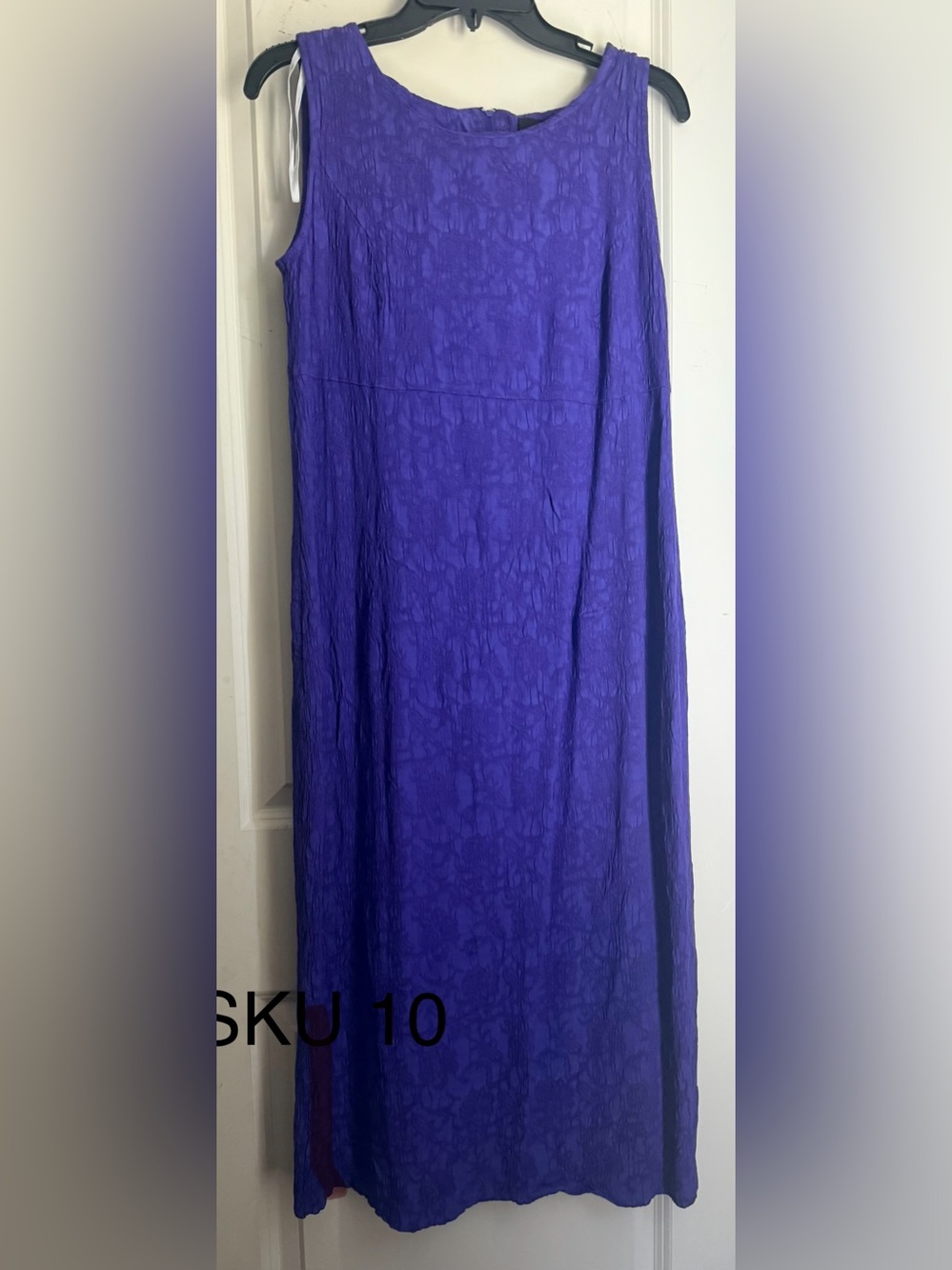 Arbor‎ Purple rayon Sleeveless Maxi dress 12 boho casual beachy church carnival